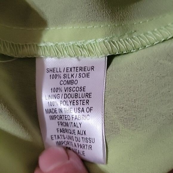 MILLY Halter Maxi Dress Green Floral Print Beaded Neckline Flowy Summer Dress M - Picture 7 of 7